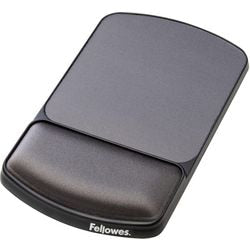 Mouse pad with wrist support fellowes premium gel graphite