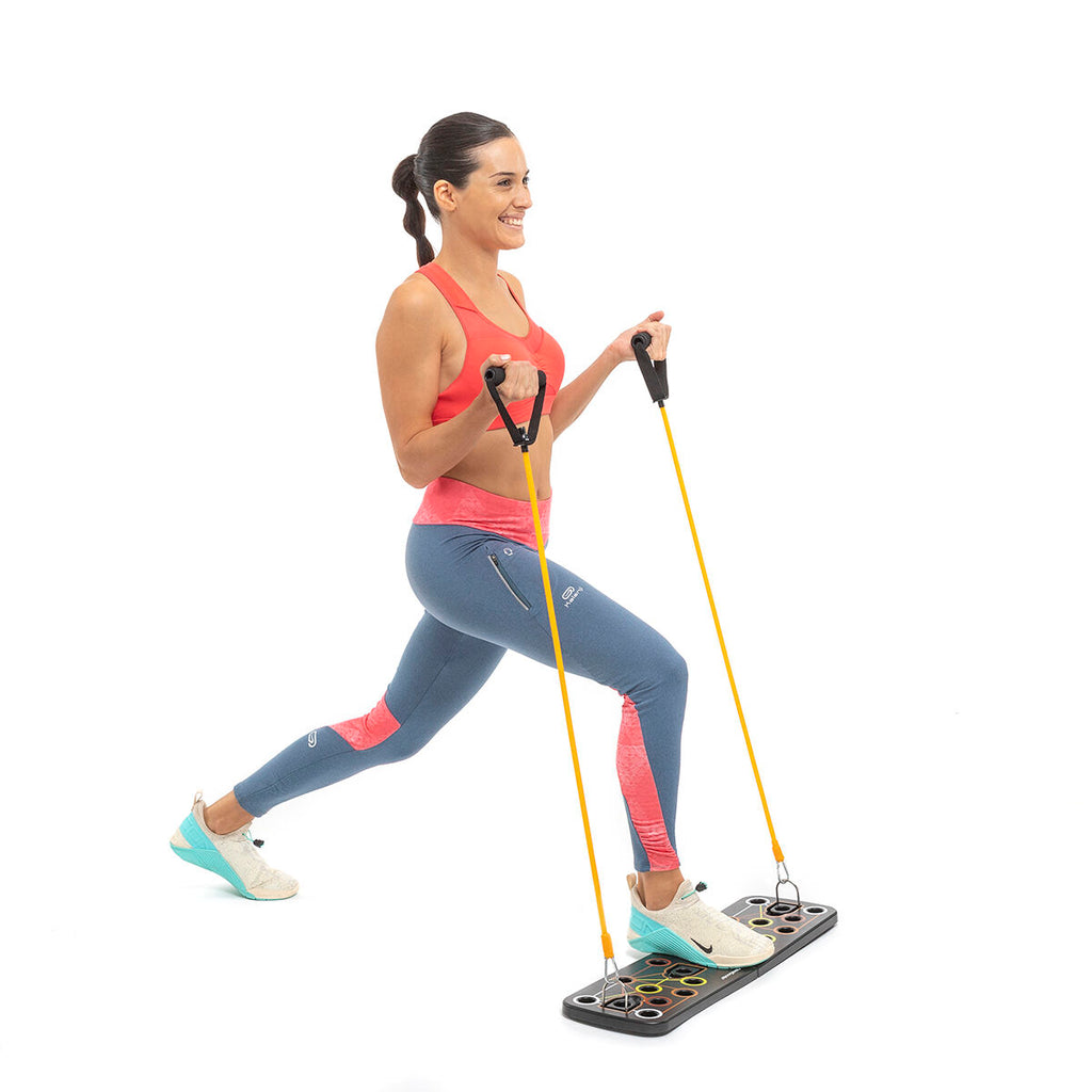 Push-Up Board with Resistance Bands and Exercise Guide Pulsher InnovaGoods
