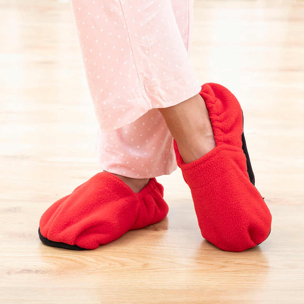 Microwavable Heated Slippers InnovaGoods Red-6