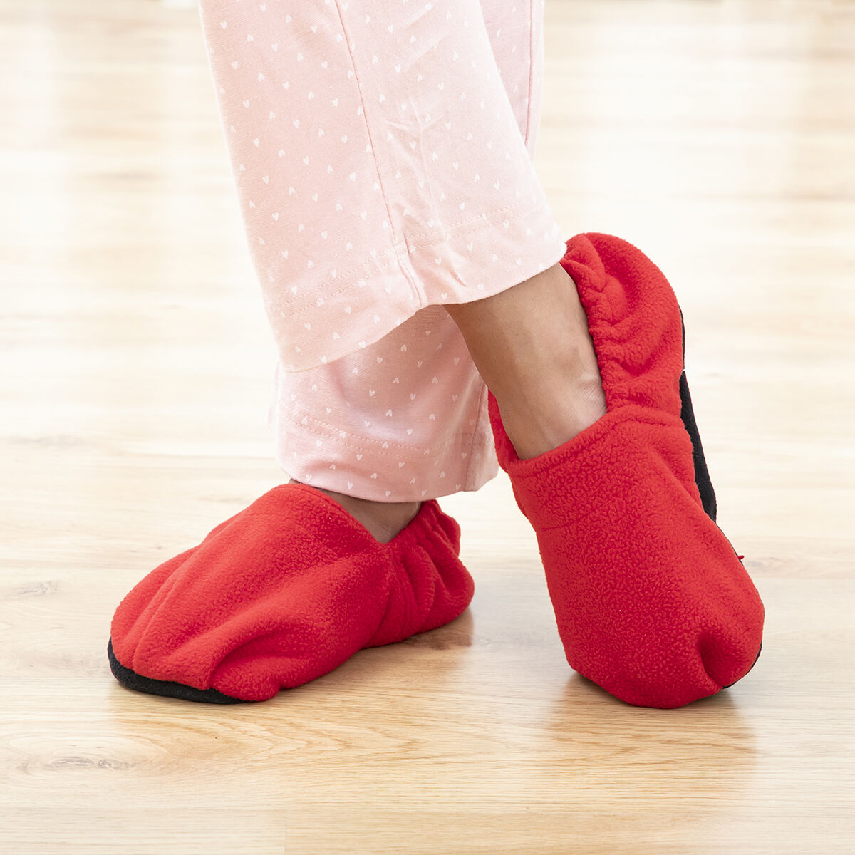 Microwavable Heated Slippers InnovaGoods Red-6