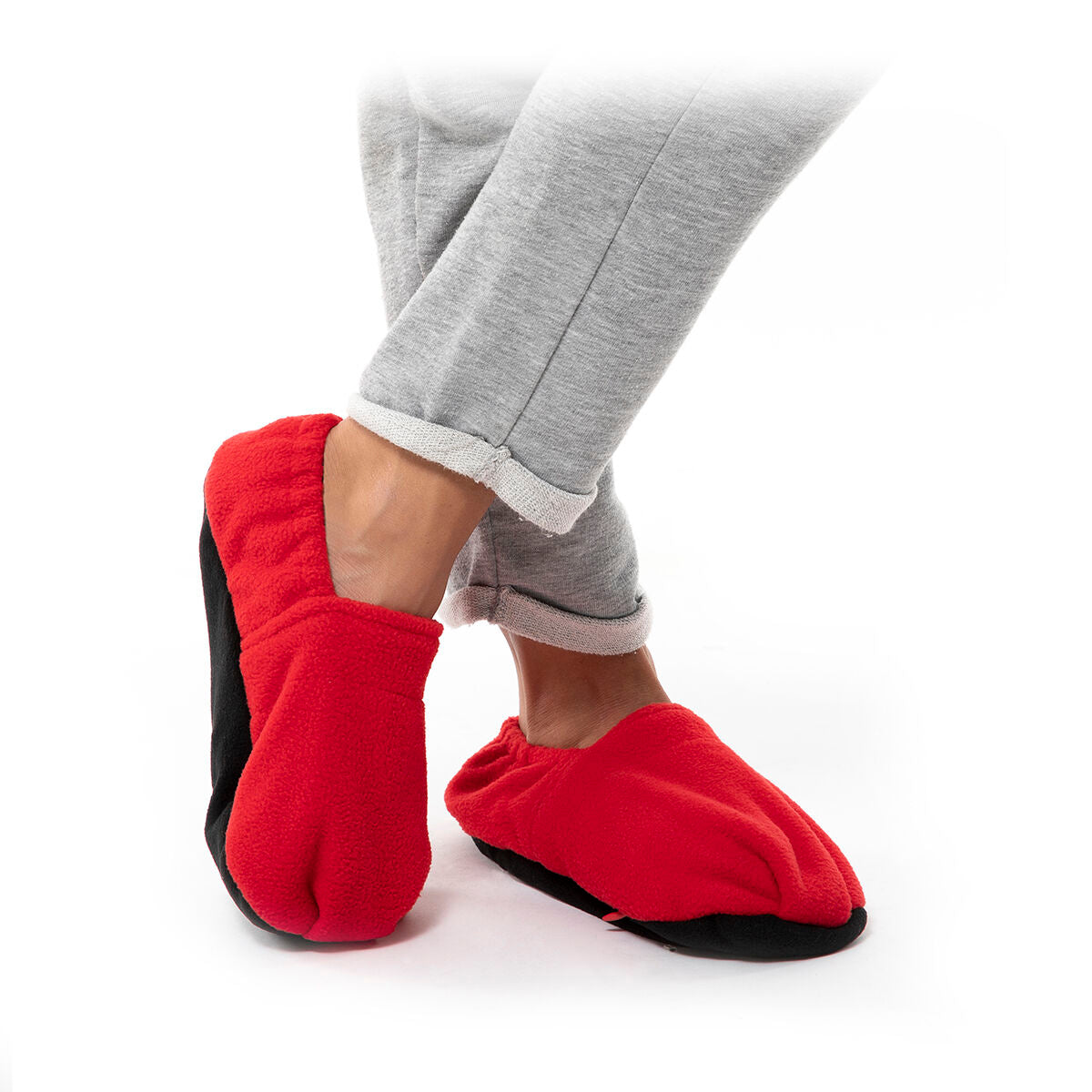 Microwavable Heated Slippers InnovaGoods Red-3