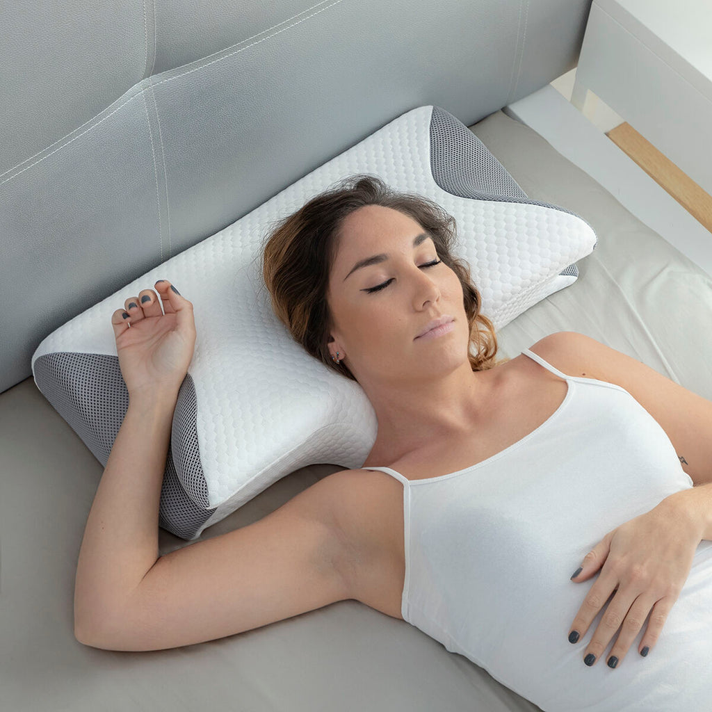 Viscoelastic Neck Pillow with Ergonomic Contours Conforti InnovaGoods-6
