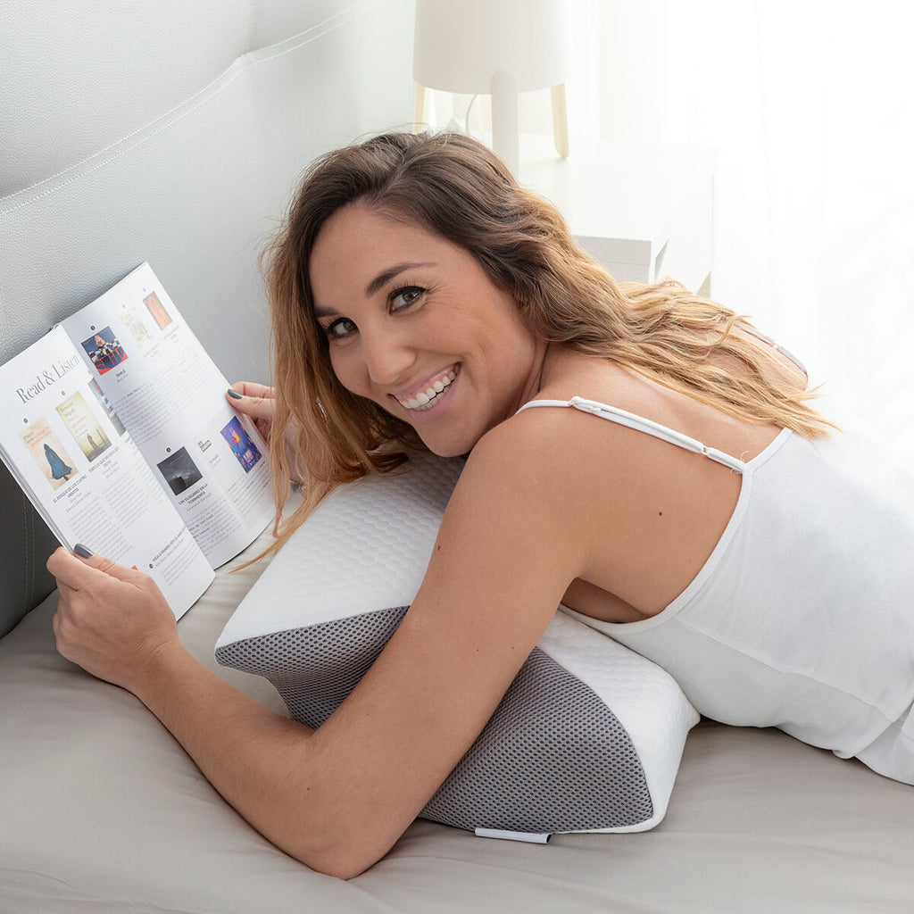 Viscoelastic Neck Pillow with Ergonomic Contours Conforti InnovaGoods-5