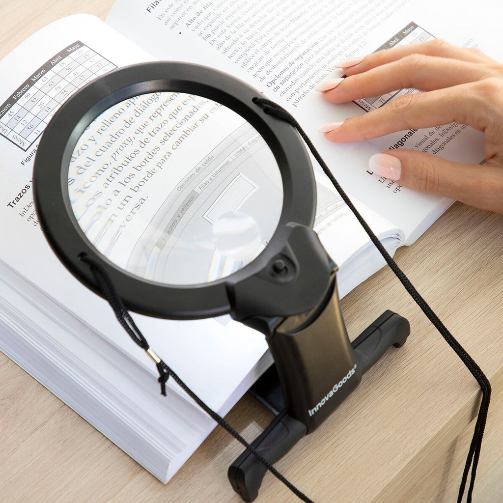 Hands-Free Magnifying Glass with LED light Zooled InnovaGoods-6