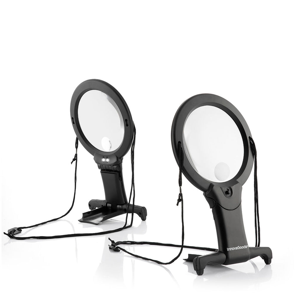 Hands-Free Magnifying Glass with LED light Zooled InnovaGoods-3