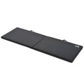 Tapis de gymnastique yoga pilates fitness pliable portable grand confort 180L x 60l x 5H cm revêtement synthétique noir