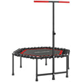Fitness-trampoliini tukikahvalla, 114 cm, punainen