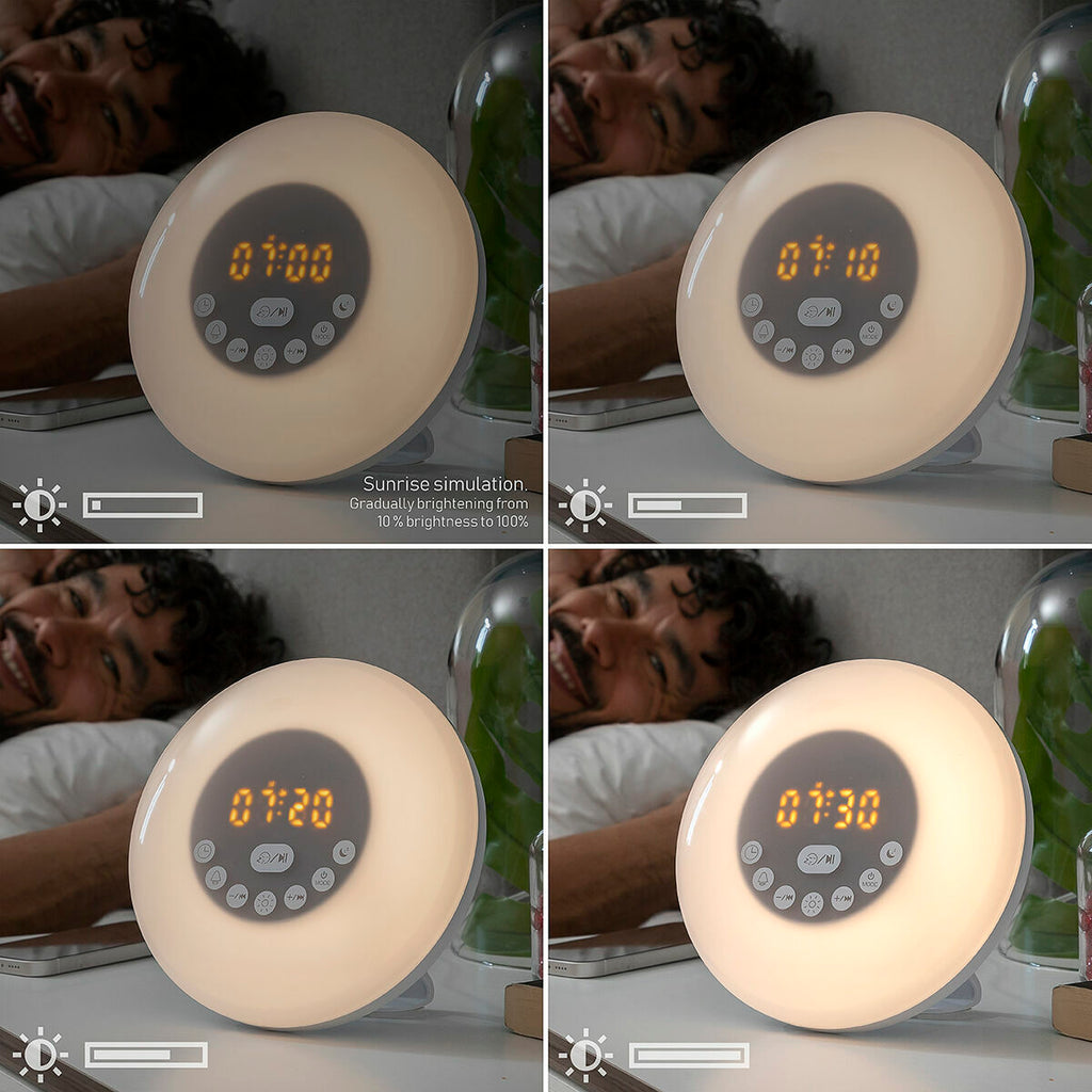 Rechargeable Sunrise Alarm Clock with Speaker Sunrilk InnovaGoods