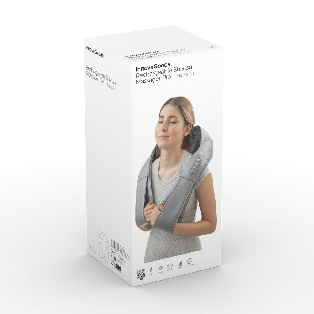Rechargeable Shiatsu Massager Pro Massatsu InnovaGoods-1